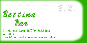 bettina mar business card